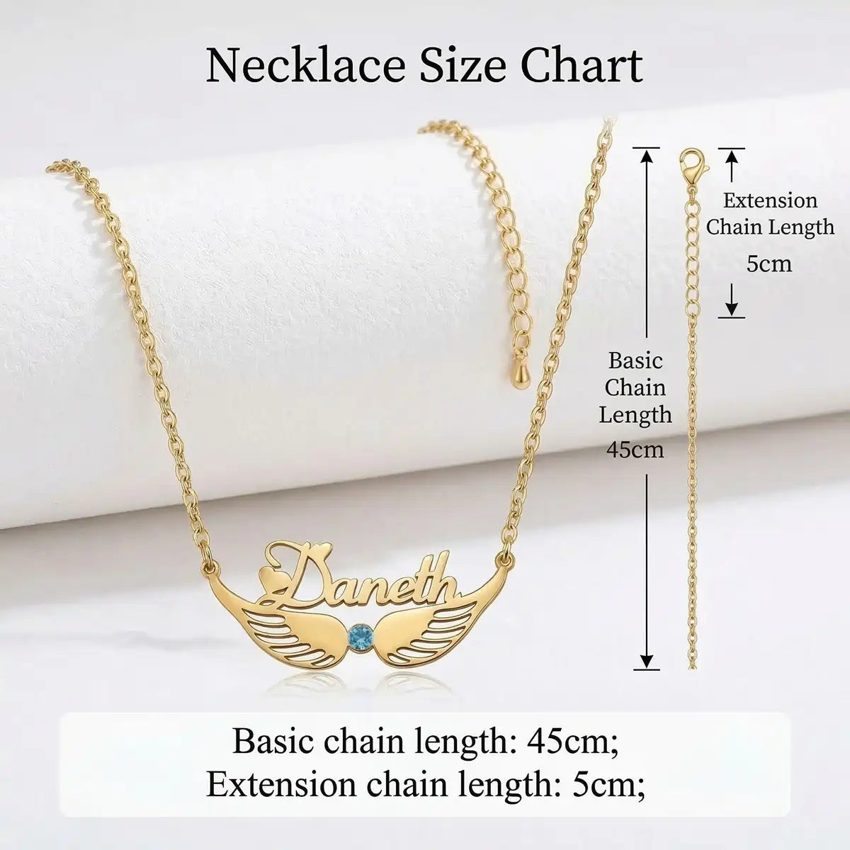 Personalized Birthstone Name Necklace - Custom Jewelry - Gold/Silver - Gift For Mom/Grandmother/Girlfriend - #TagonixZ2