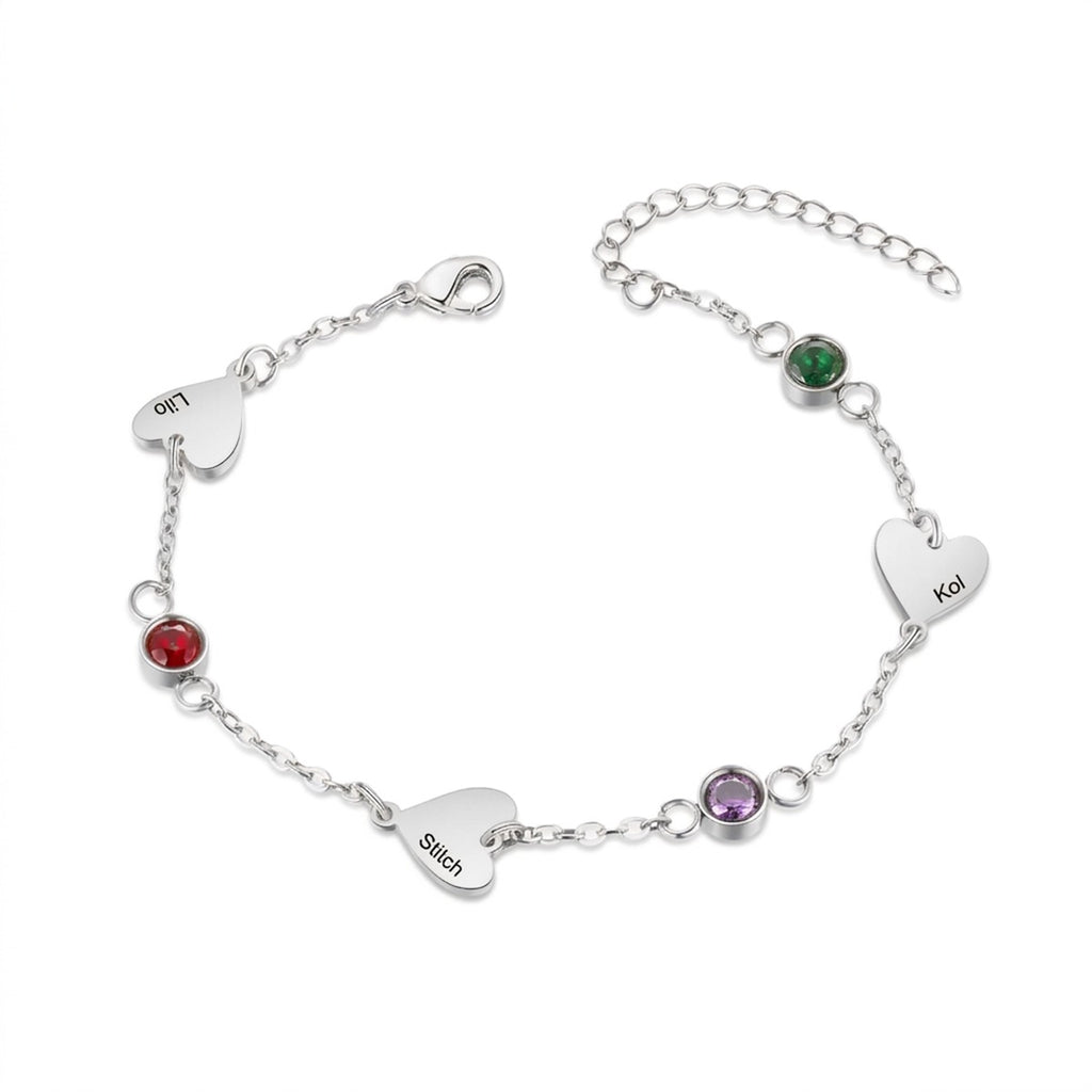 personalized bracelet. personalized name bracelet, personalized birthstone bracelet