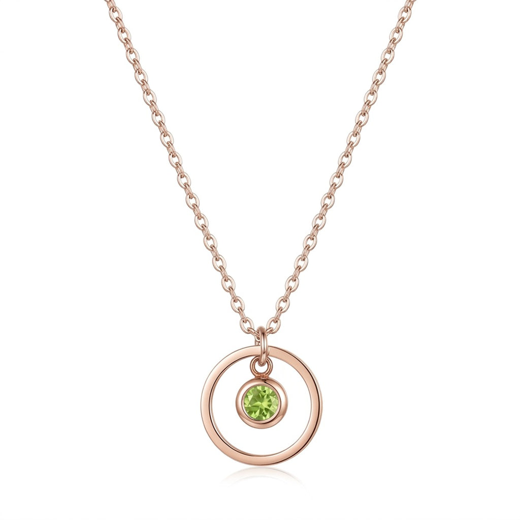 Birthstone Necklace- Gold/Silver/Rose Gold - Gift For Mom/Grandmother/Girlfriend - #Tagonix03
