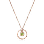 Birthstone Necklace- Gold/Silver/Rose Gold - Gift For Mom/Grandmother/Girlfriend - #Tagonix03