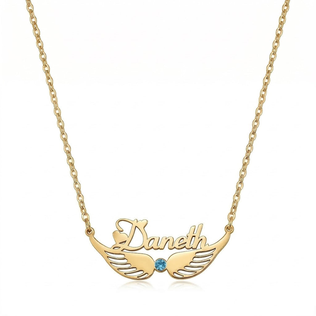 custom necklace, name necklace, birthstone necklace