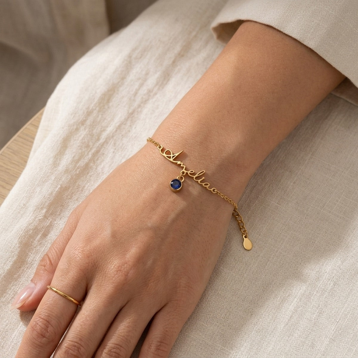 Personalized Birthstone Name Bracelets - Custom Jewelry - Gold/Silver - Gift For Mom/Grandma/Girlfriend - #Tagonix1484
