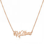personalized necklace. Personalized name necklace, birth flower necklace