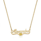 custom necklace, name necklace, birthstone necklace