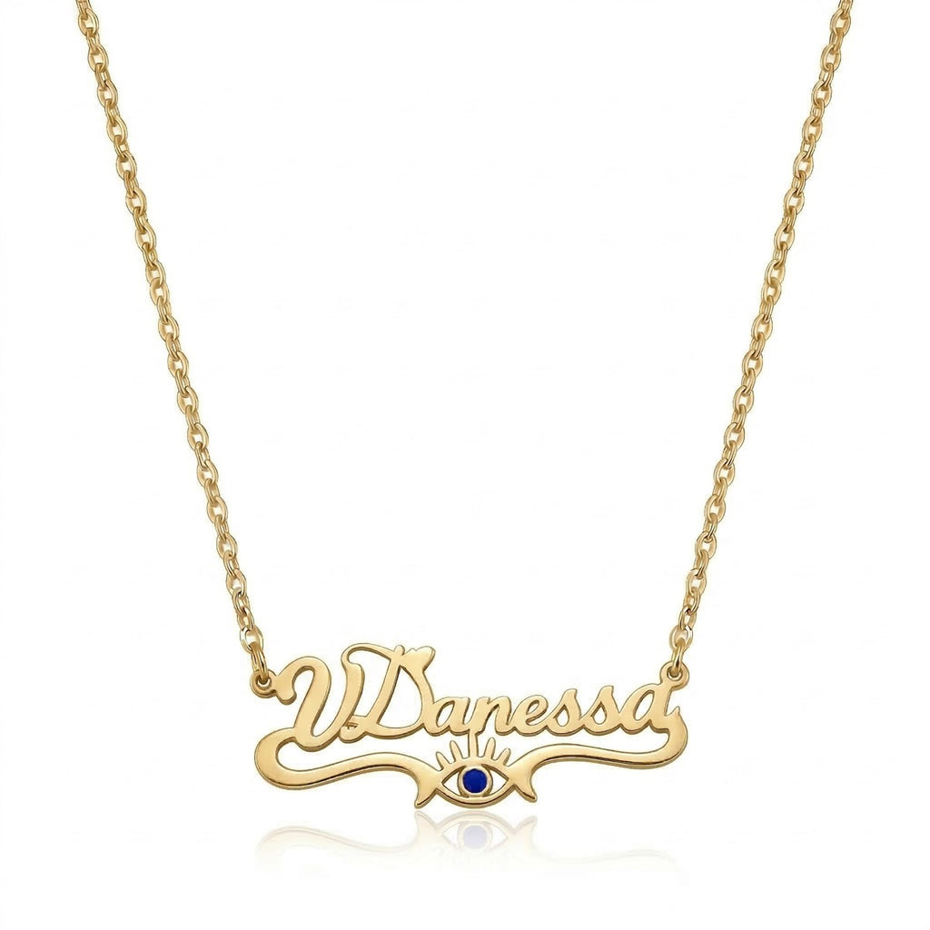 custom necklace, name necklace, birthstone necklace