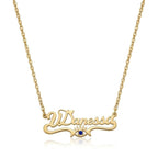 custom necklace, name necklace, birthstone necklace