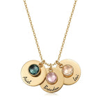 custom necklace, name necklace, birthstone necklace