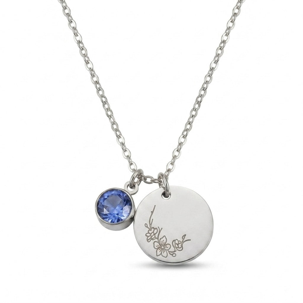 birthstone, necklace, birthstone necklace