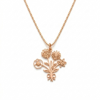 Personalized Multiple Birth Flower Necklace - Custom Jewelry - Gold/Silver/Rose Gold - Gift For Mom/Grandma/Girlfriend - #Tagonix118